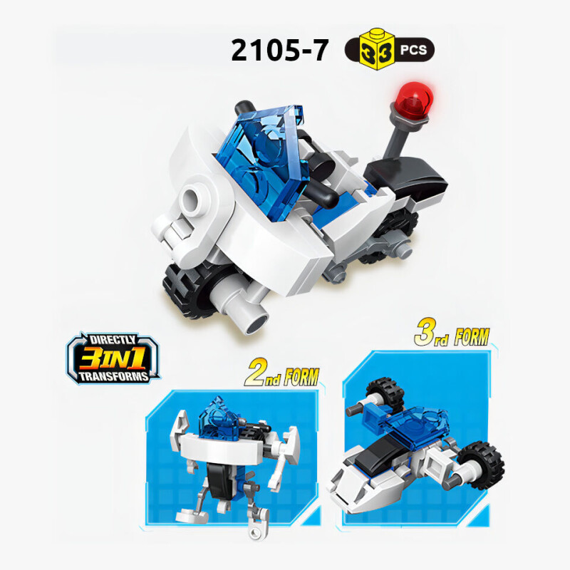 Qman Police Engineering Team 3v sada 10 kusů