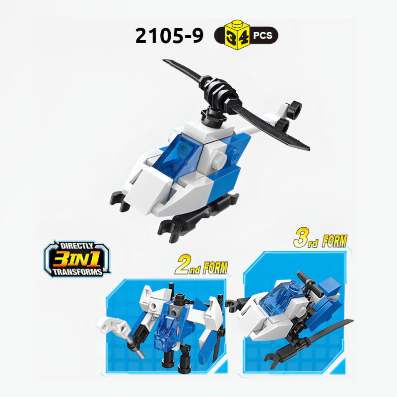 Qman Police Engineering Team 3v sada 10 kusů