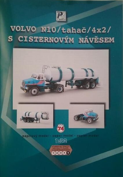 PKG 74 Volvo N10 - tahač 4x2 s cisternovým návěsem