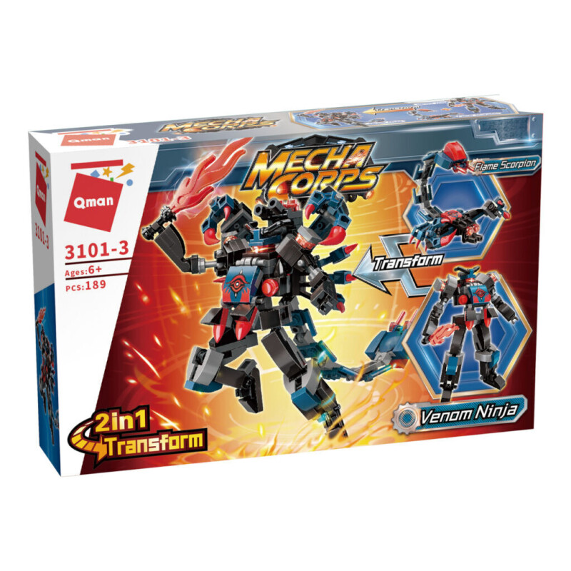 Qman MechaCorps Venom Ninja 2v1