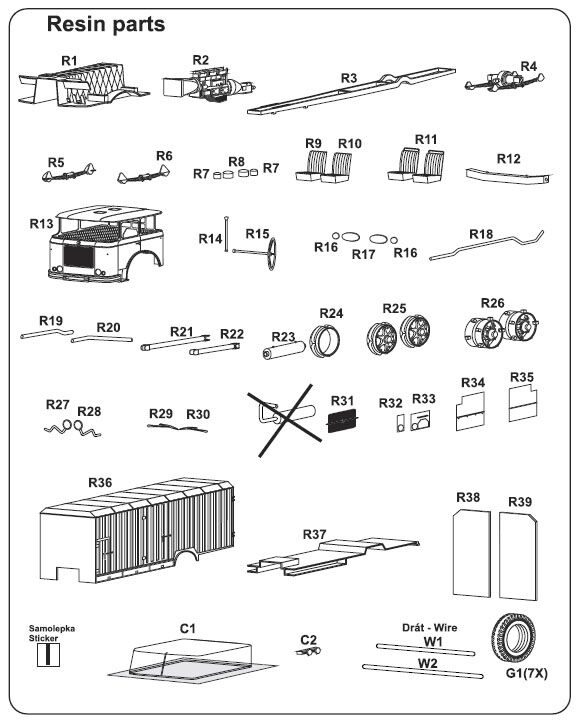 MAC Škoda 706 RTD Stěhovací vůz 1:43 
