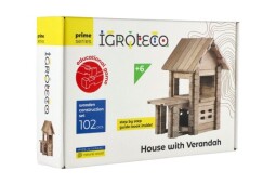 Stavebnice dřevěný dům 102 dílků 