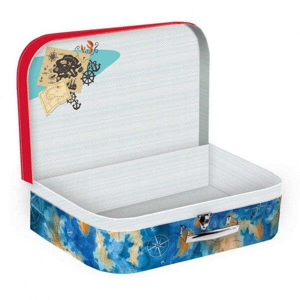 Dětský kufřík papírový Let's be Pirates 35x23x10cm