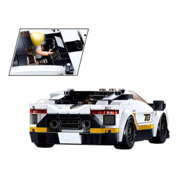 Sluban Model Bricks Bílý italský sporťák