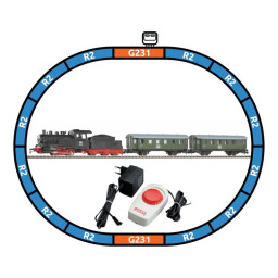 Piko Osobní vlak s parní lokomotivou BR 98 s tendrem DB III Startovací sada