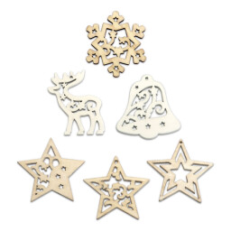 Small Foot Dřevěné vánoční ozdoby 108ks