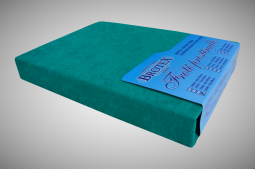 Froté prostěradlo tmavě zelené 60x120cm