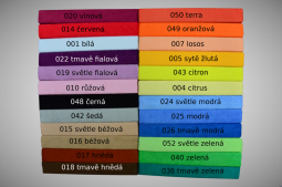 Froté prostěradlo tmavě fialové 60x120cm