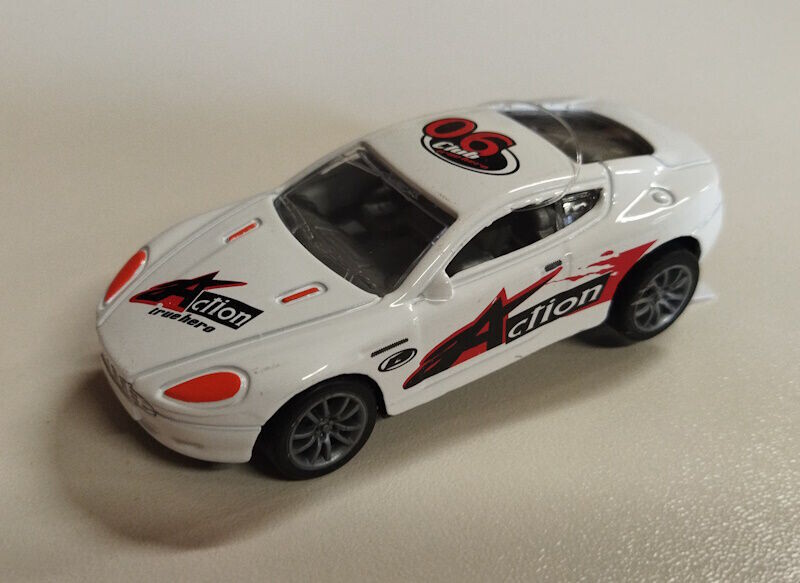 Auto 8,5cm na zpětné natažení bílé