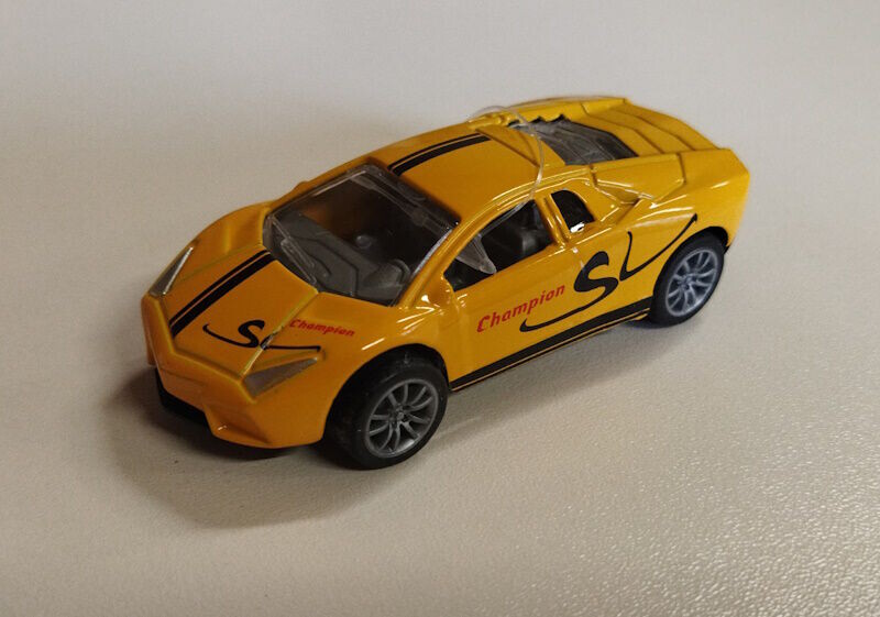 Auto 8,5cm na zpětné natažení žluté