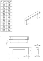 Úchytka Porta Imitace nerezi