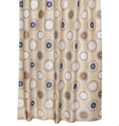 Koupelnový závěs kola hnědá