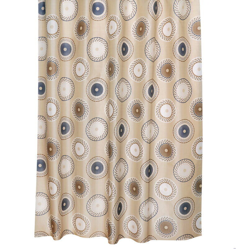 Koupelnový závěs kola hnědá