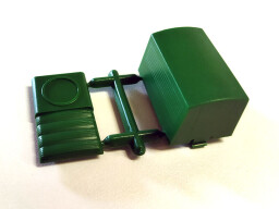 Plachta přívěsný vozík Mercedes Unimog zelená