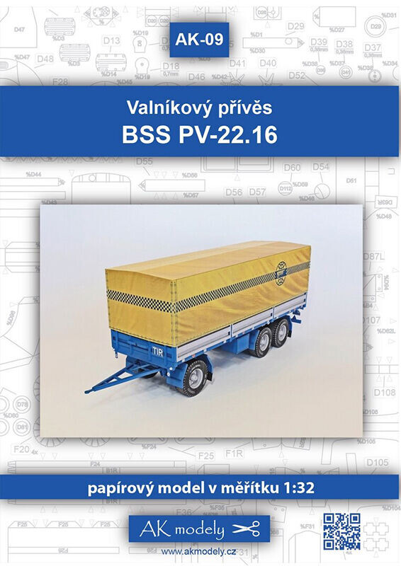 AK 09 Valníkový přívěs BSS PV-22.16