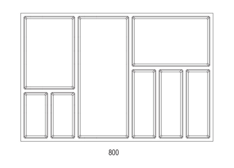 Příborník SKY 500/80 antracit