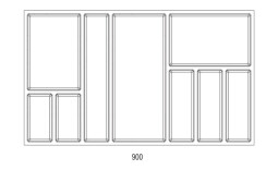 Příborník SKY 500/90 antracit 