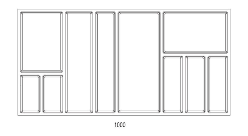 Příborník SKY 500/100 antracit 