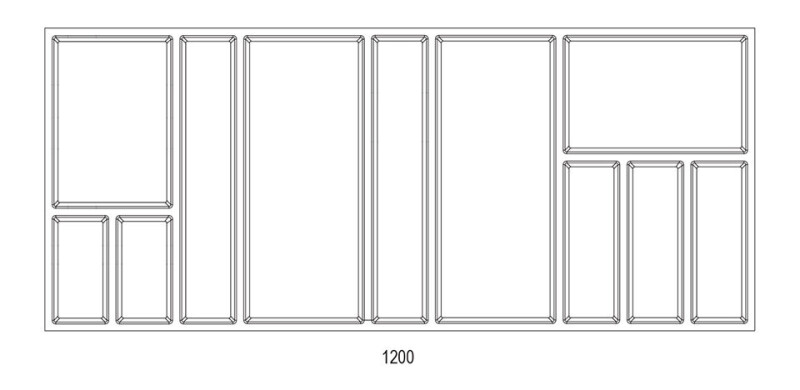 Příborník SKY 500/120 antracit 