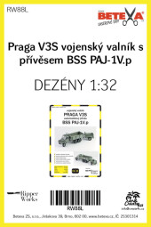 Laserový doplněk - Praga V3S + přívěs BSS PAJ-1V.p