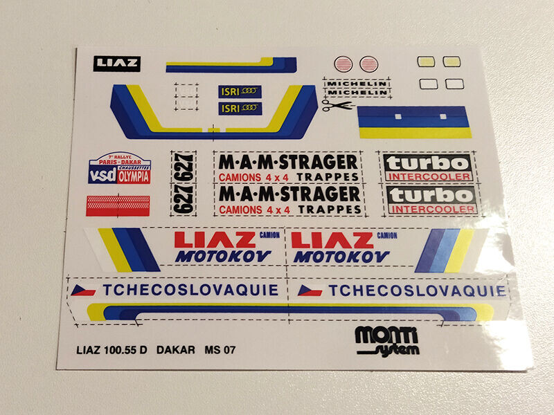 Aršík polepů Liaz Dakar
