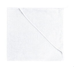 Dětská froté osuška s kapuckou 80x80cm bílá