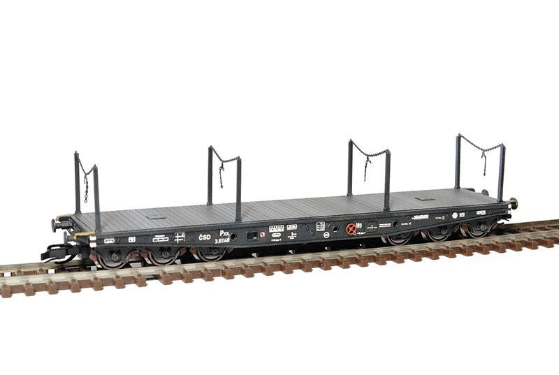 SDV Plošinový vůz Sammp/Pxx 10 ČSD 1:120