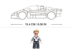 Sluban Model Bricks Sportovní vůz 2002