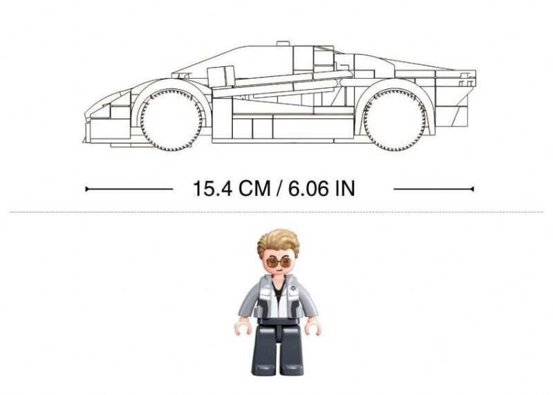 Sluban Model Bricks Sportovní vůz 2002
