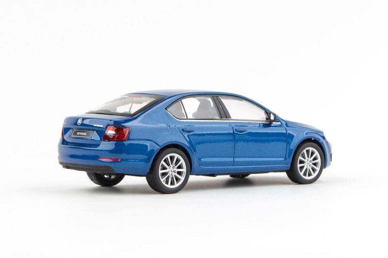Abrex Škoda Octavia III 1:43 Modrá Race Metalíza
