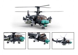Sluban Model Bricks Bojový vrtulník KA-52S 