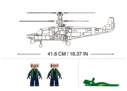 Sluban Model Bricks Bojový vrtulník KA-52S 