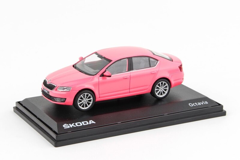 Abrex Škoda Octavia III 1:43 Růžová