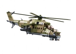 Sluban Model Bricks Bojový vrtulník MI-24S
