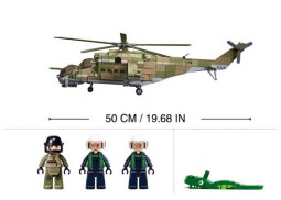 Sluban Model Bricks Bojový vrtulník MI-24S