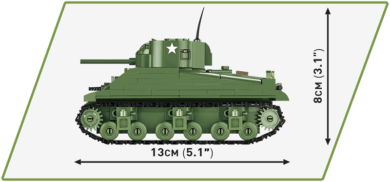 Cobi Americký tank Sherman M4A1 1:48