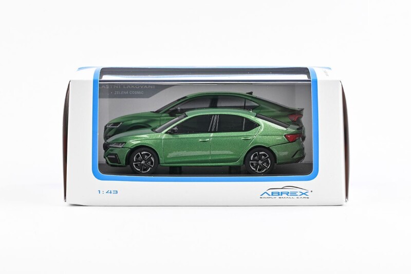 Abrex Škoda Octavia IV RS 1:43 Zelená Cosmic Metalíza