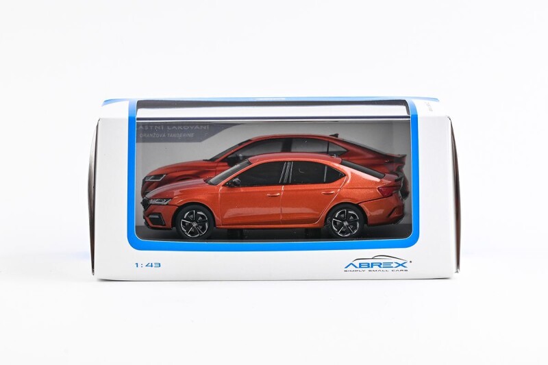 Abrex Škoda Octavia IV RS 1:43 Oranžová Tangerine Metalíza