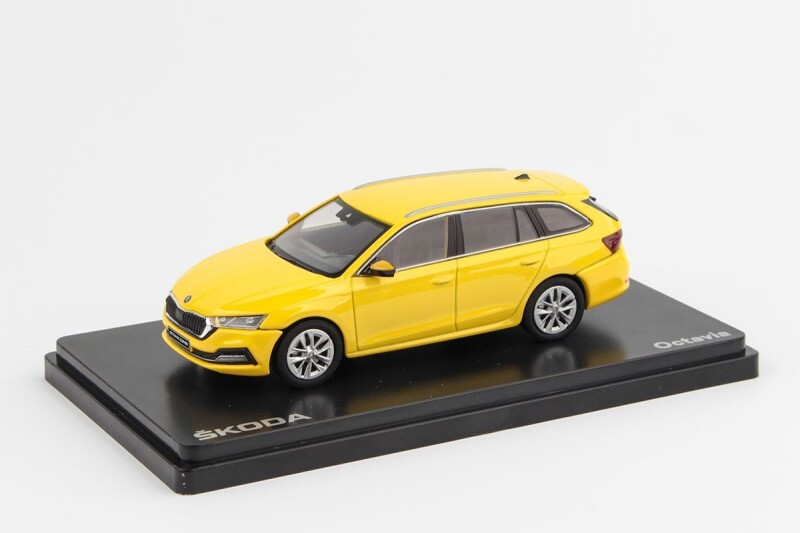 Abrex Škoda Octavia IV Combi 1:43 Žlutá Telecom