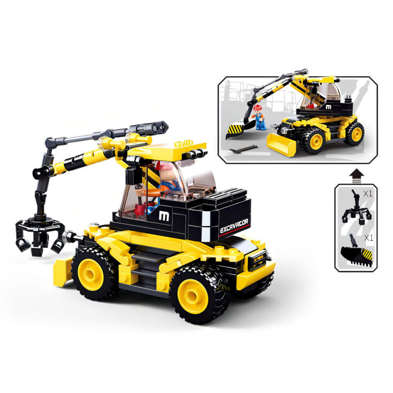 Sluban Town Stavitelé Kolové rypadlo