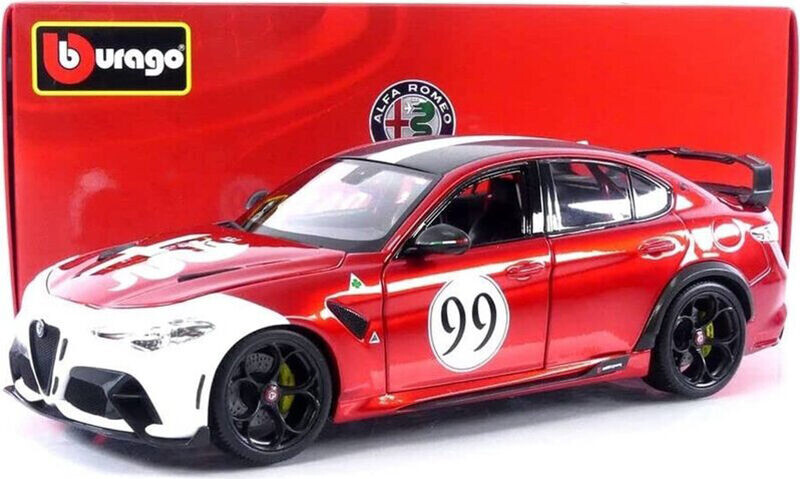 Bburago Alfa Romeo Giulia GTAm - Met Red #99 1:18