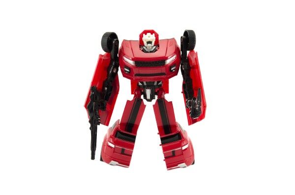 Transformer auto a robot 18cm červený