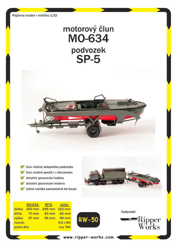 RW 50  Motorový člun MO-634+SP-5