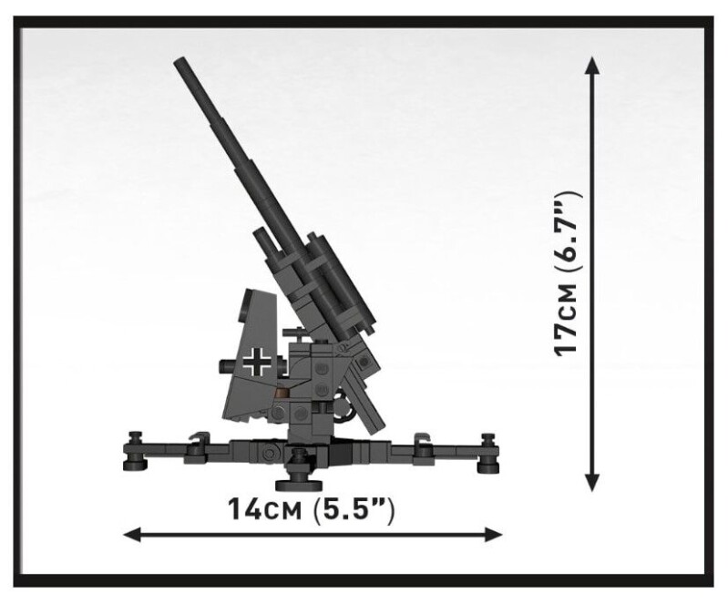 Cobi Německé protiletadlové dělo Flak 8,8 cm 1:35 