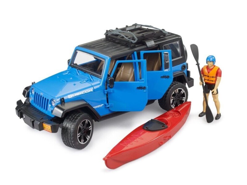 Bruder Jeep Wrangler Rubicon s kajakem 1:16