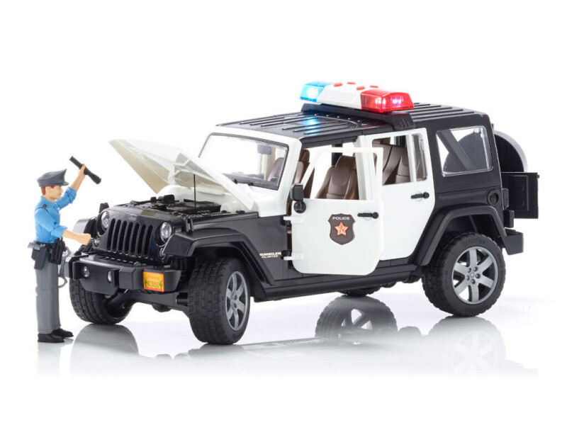 Bruder Jeep Wrangler Rubicon Policie 1:16 