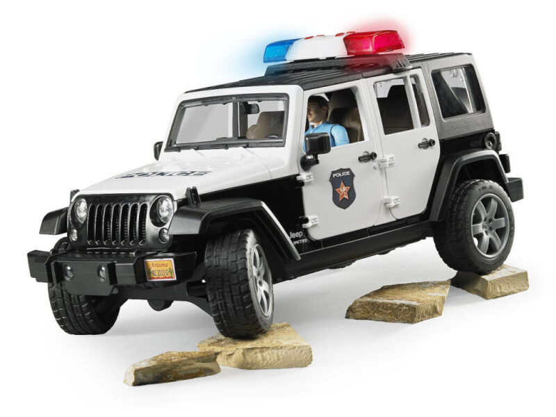 Bruder Jeep Wrangler Rubicon Policie 1:16 