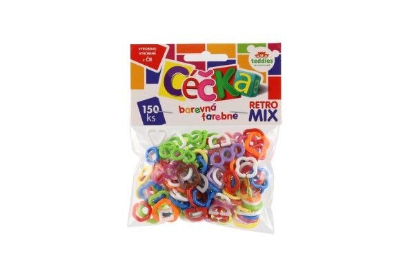 Céčka barevná retro mix 150 ks 