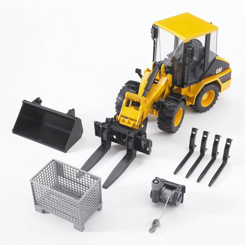 Bruder Příslušenství - vidlice, naviják a paleta