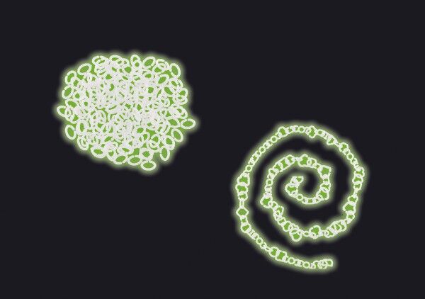 Céčka svítící retro mix 150 ks 